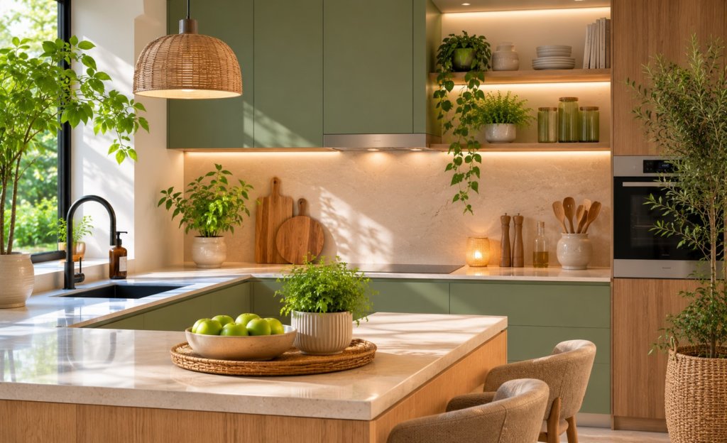 cocina feng shui verde