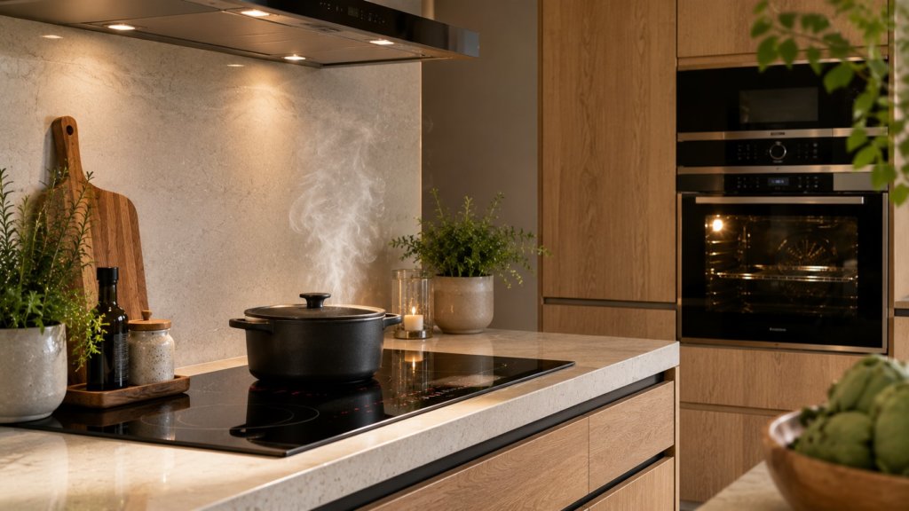 fuego en una cocina feng shui