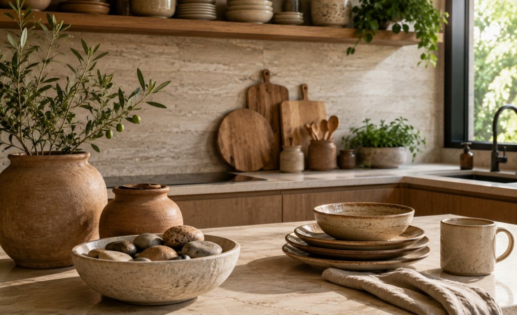 tierra en una cocina feng shui