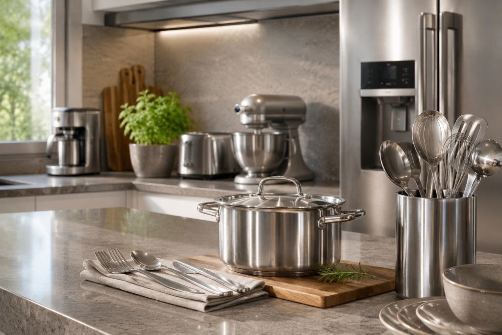 metal en una cocina feng shui