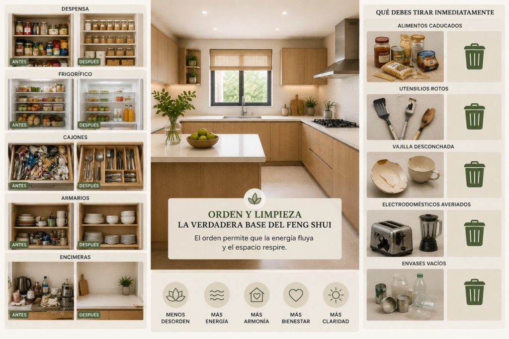 cocina feng shui orden y limpieza