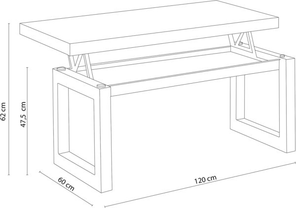 Mesa de Centro Elevable