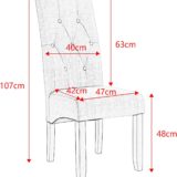  Set de 2 Sillas de comedor - Imagen 5