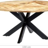 Mesa Redonda madera maciza de mango - Imagen 3