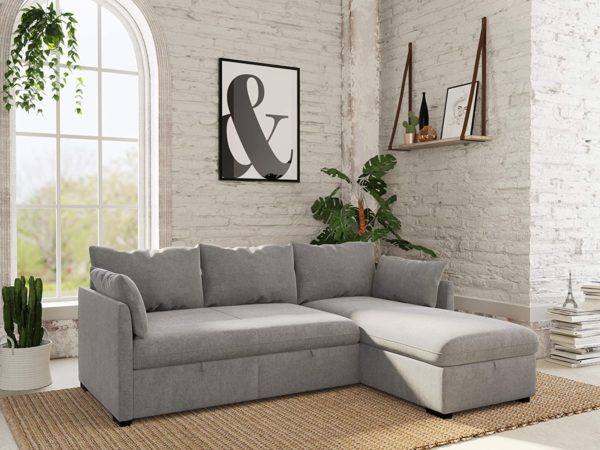 sofá Chaise Longue Gris