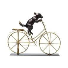 Deco Dog With Bicycle