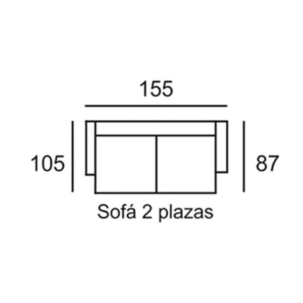 Sofá 2 Plazas