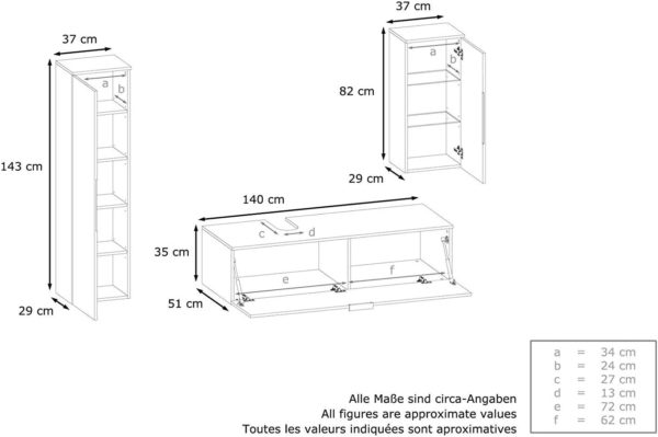 Conjunto de Muebles Baño