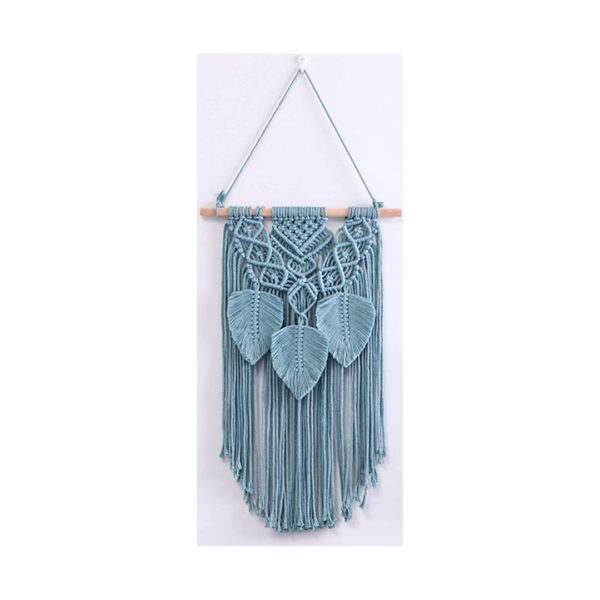 Tapiz Macramé Azul