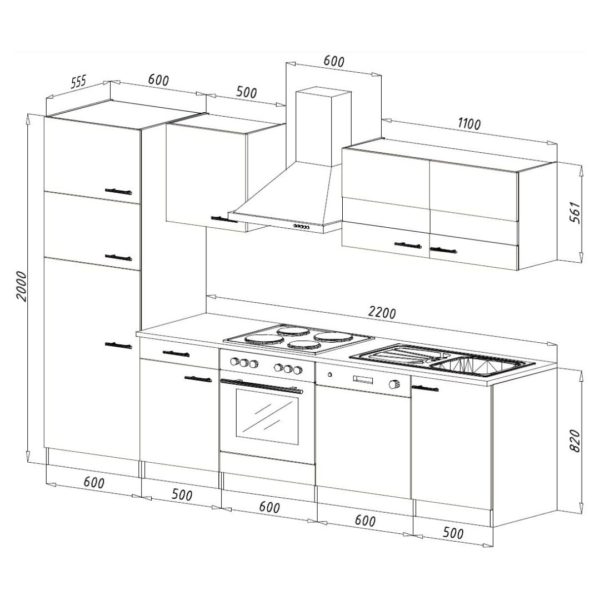 Cocina Completa 280 cm