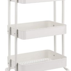 carro auxiliar de cocina metálico