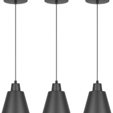 pack de lámparas colgantes negras modernas para cocina