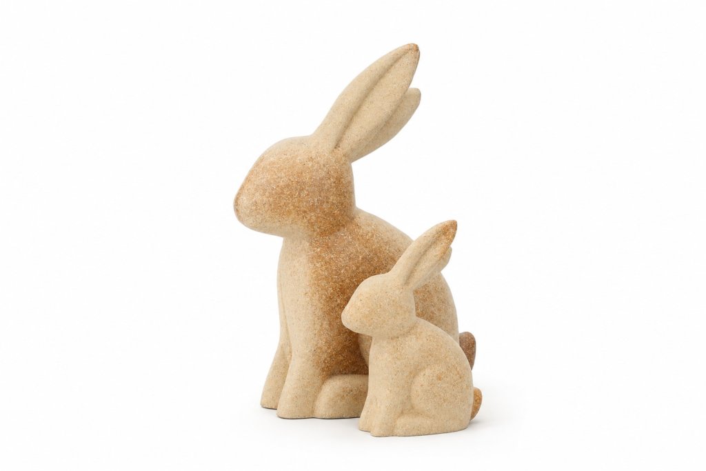 Conejos decorativos de madera para habitación infantil Feng Shui