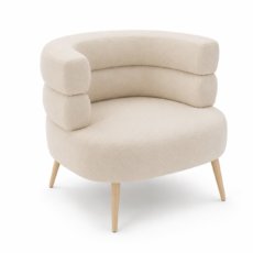 Sillón de Tela rizada Blanco