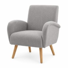 Butaca de Lectura Gris Patas de Madera — chairus