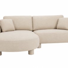 Sofá Esquinero Zenio Forma Orgánica Beige — sweeek